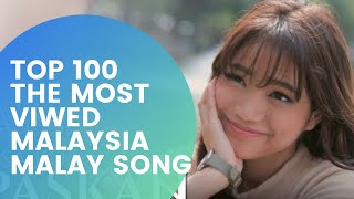 TOP 100 THE MOST VIEWED MALAYSIA MALAY SONG IN YOUTUBE 2021