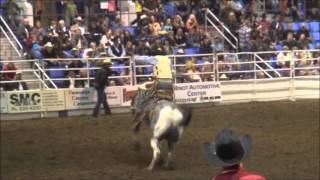 Slow motion Bareback Riding, Saddle Bronc,and Bull Riding from the 59th Annual Y's Men's Rodeo