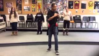 me O'tavius Yancey teaching my dancing class 4