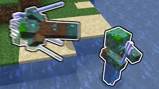 Minecraft Drowned with Riptide