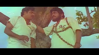 Police Helps Ambarish to Escape from Jail | Thayigobba Karna Kannada Movie Part-5 | Sudheer