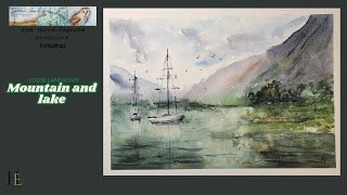 How to paint an easy mountain scene in watercolor