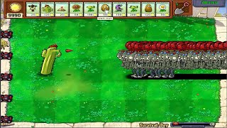 1 Cactus Team Pea PvZ vs 9999 Balloon Zombie Plants vs Zombies