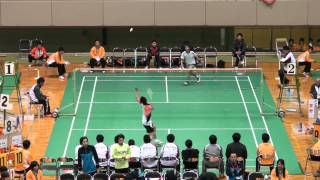 2013年 全国高等学校選抜大会 男子団体 準決勝・S1 小野寺（埼玉栄） vs 清水（比叡山）