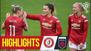 Highlights | Manchester United Women 6-1 Bristol City | FA Women's Super League