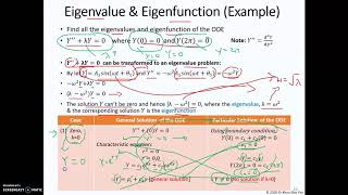 Week 13 Partial Differential Equation Part 2 Eigenvalue and Eigenfunction of a Differential Equation