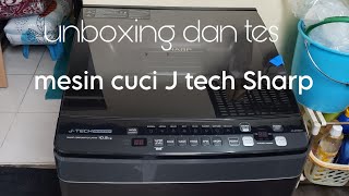 tes mesin cuci sharp#sharp #unboxing #review #mesincucisharp #elektronik