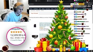 xQc buys Christmas wish lists!