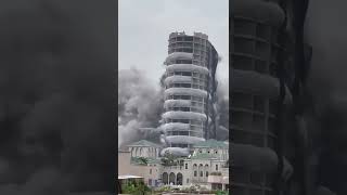 Delhi Noida Twin tower demolished short video