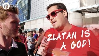 Zlatan Ibrahimovic Is A God! | Manchester United 2-1 Leicester City | FANCAM