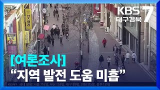 [대구·경북 여론조사] “민주당, 지역 발전 도움 미흡” / KBS  2022.01.10.