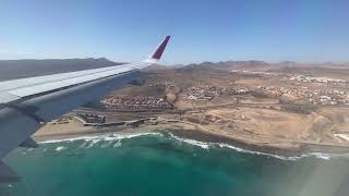 Landing in Fuerteventura - Landung auf Fuerteventura