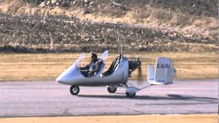 MTO Sport Autogyro (Gyrocopter) Taxiing, Pre-Rotation and Extremely Short Takeoff Run CSU3