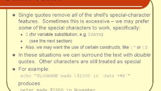 Unix Shell Scripting Programming Features Part 4