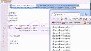 JavaScript Video Tutorial – 19/40. for Loop