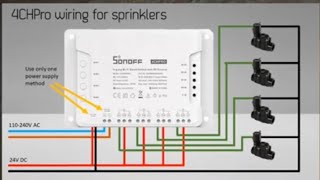 Sonoff 4ch pro for Irrigation