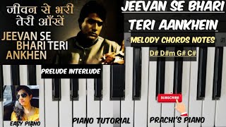 jeevan se bhari piano| jeevan se bhari teri aankhein piano tutorial|kishore kumar|piano for beginner