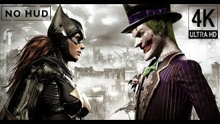 Batgirl and Robin VS Joker and Harley Quinn - Batman Arkham Knight | No HUD & 4K/60fps Gameplay
