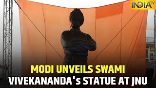 PM Modi Unveils Swami Vivekananda's statue At JNU Campus Today
