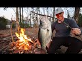 Island Camping & Fire Roasting Personal Best Crappie!