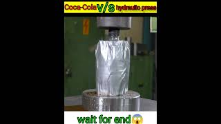 hydraulic press V/S Coca-Cola #shorts #ytshorts #youtubeshorts #art #viral