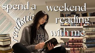 *REALISTIC* weekend of reading as a COLLEGE student in ANOTHER reading slump 📖☃️