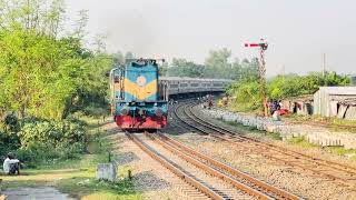 Rajshahi Bound Intercity Train PT-INKA White Coach 804/Down Banglabandha Express With WDM-3D Engine