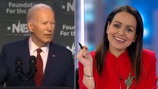 Lefties losing it: Joe Biden pulls another ‘Ron Burgundy’ after reading autocue ‘pause’