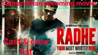 RADHE your most wanted bhai star cast list