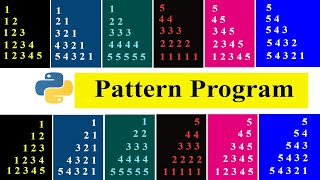 Number Pattern | Part 1 | Python Pattern Programs