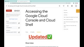 #NEW Accessing the Google Cloud Console and Cloud Shell || #qwiklabs |#updated [With Explanation🗣️]