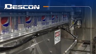 Descon Conveyor - Empty Can Handling for Flex Can Line at 1800cpm