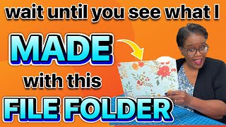 DO YOU NEED THIS? PROBABLY!  quick and easy TUTORIAL!  Only One File Folder Needed!