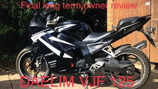 Daelim VJF 125 sport bike  final report long term review