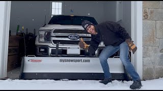 Snowsport HD plow on a 2019 Ford F-150 with 2" front hitch