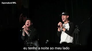 Jensen Ackles e Corey Taylor cantando Wanted Dead or Alive | Legendado | SNS 2018 Jensen Ackles e Corey Taylor cantando Wanted Dead or Alive | Legendado | SNS 2018