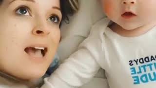 Doctor distracts baby from her shots with goofy tune
