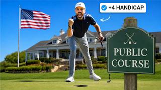 What can +4 handicap shoot on a Public Course in USA