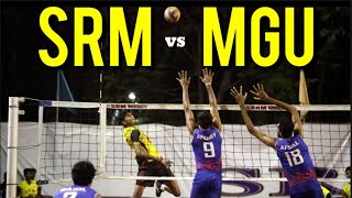 SRM vs MGUniversity | Best volleyball match | volleyin