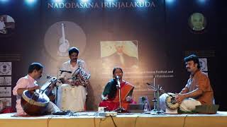 Swathithirunal Music \u0026 Dance Festival 2018 jayasree rajeev-Karunanidhan    Ragam: Charukesi