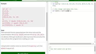 Basic JavaScript Access Multi Dimensional Arrays With Indexes free code camp Dani