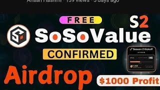 How to Play Sosovalue Airdrop season 2 | Sosovalue Airdrop Real or Fake | Sosovalue Airdrop 2025