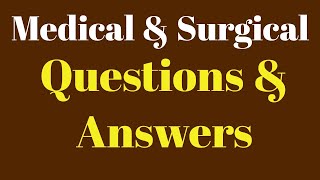 Medical and Surgical Nursing MCQ's|| RRB Quick Review