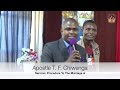 Apostle T. F Chiwenga: Praying to destroy witches is a waste of time.