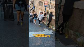 🚨Attenzione: Pickpockets in Rome Italy caught even in broad daylight #Pickpocket #Viral #Trending