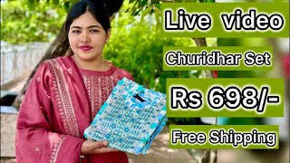 Live Video Churidhar Set 698/- Free Shipping , @ Kochi