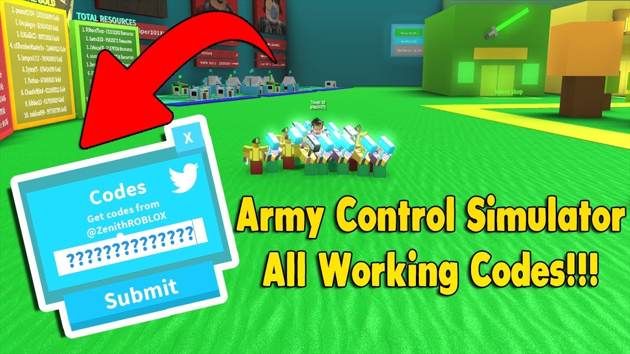 *New Code* All Working Gold Codes Army Control Simulator Roblox - YouTube