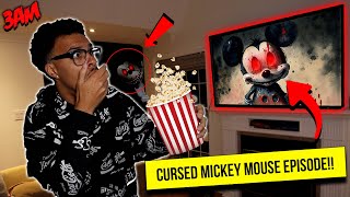 DO NOT WATCH THE SECRET HAUNTED MICKEY MOUSE EPISODE AT 3AM !! (THE CURSE IS REAL)