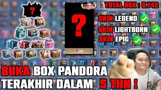 FINAL BOX PANDORA!! 5 TAHUN NABUNG BOX ML sampai TERKUMPUL 5.742++ BAHKAN ADA YG DI HAPUS MOONTON!!!