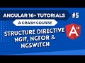 Angular 16 Tutorial - Structure Directives ngIf ngFor ngSwitch #5